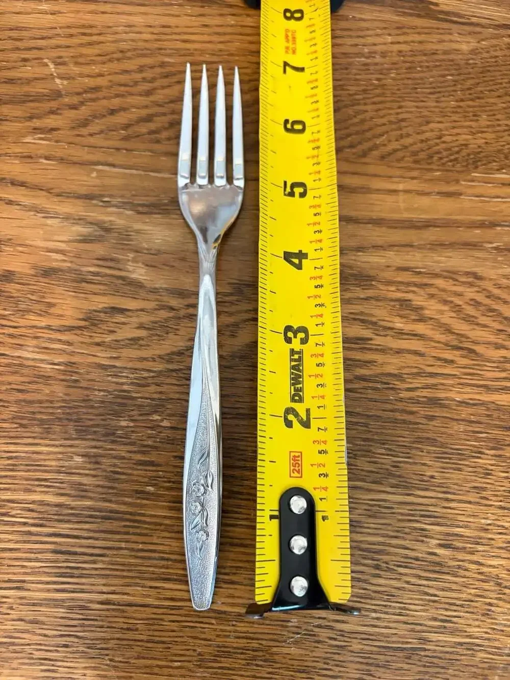 Superior Stainless USA Floral Pattern Salad Fork